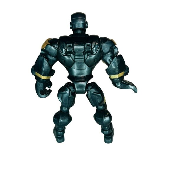 Marvel Super Hero Mashers Iron Man War Machine Black Gold 6" Action Figure 2014 - Picture 3 of 4